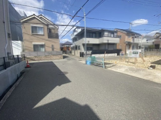 【前面道路含む現地写真】 | 西宮市　上大市1丁目　建築条件無土地
