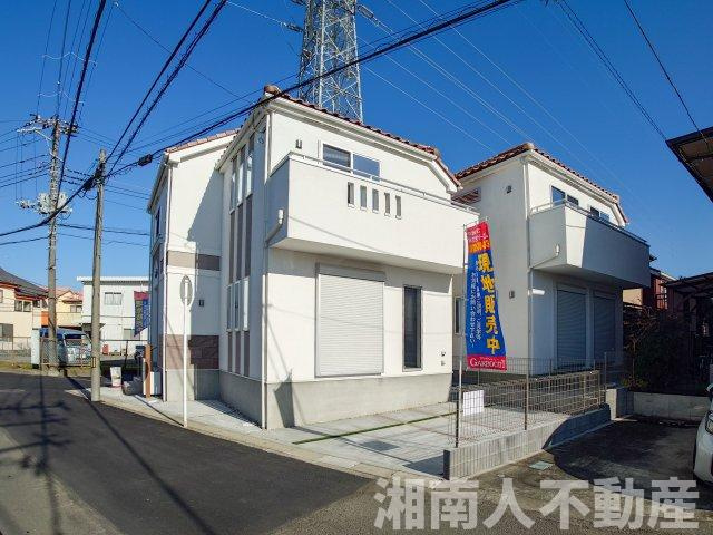 寒川町岡田7丁目2期　新築戸建の外観|外観は落ち着いています