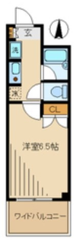中野区弥生町２丁目の賃貸マンションの間取り