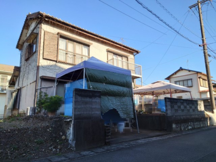 売土地　静岡市駿河区西島の外観|現況古屋あり、解体更地渡しです！