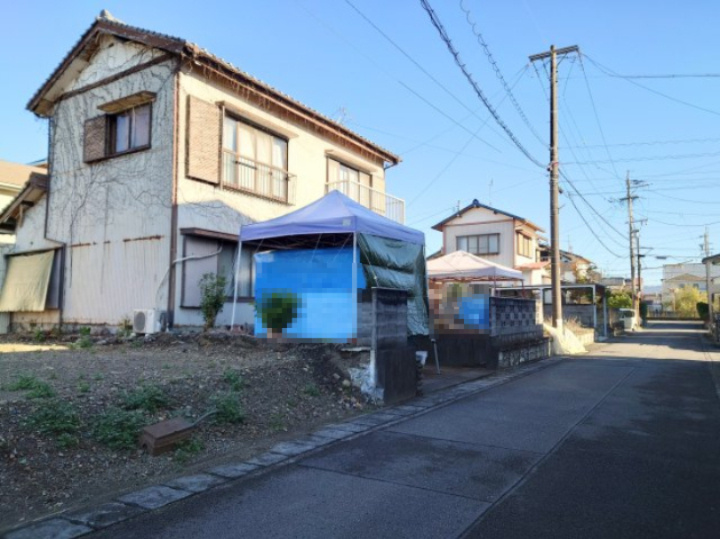 売土地　静岡市駿河区西島の外観|前面道路は５ｍです！