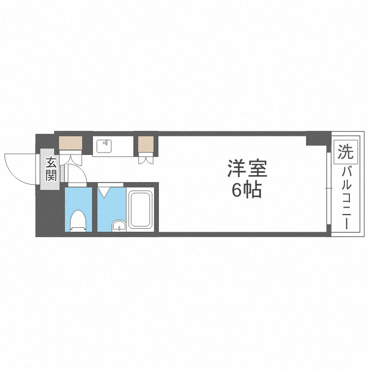 エムロード玉造の間取り