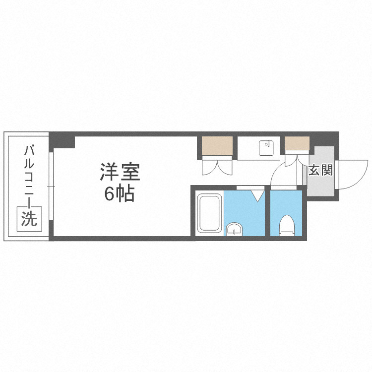 エムロード玉造の間取り