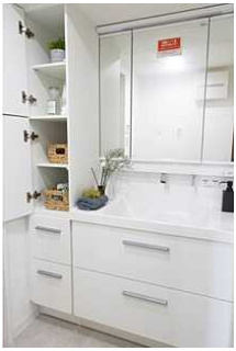 リーベン江波南の独立洗面台