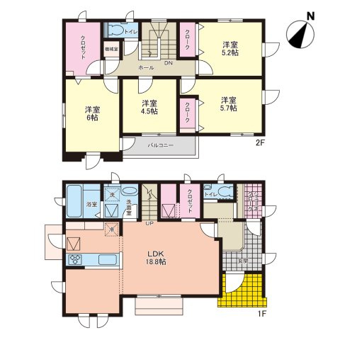 島田市東町　中古戸建の間取り