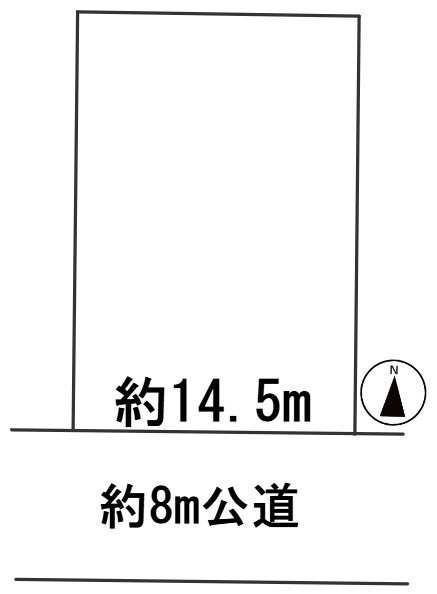６５７５１　岐阜市福光西土地の区画図