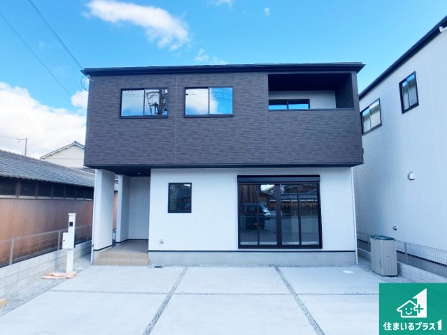 姫路市飾磨区構　第1期　新築一戸建ての外観|お客様に長く安心して住んでいだだける事にこだわった家づくり！住んでからのアフターサービスにもしっかりと取り組んでいます！