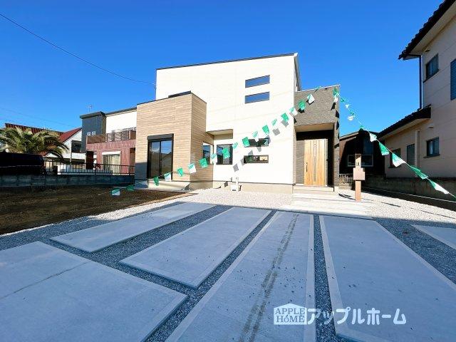 【新築住宅】熊谷市石原 第6期の前面道路含む現地写真|☆内覧可能☆アップルホームでは物件のメリットデメリットお客様の立場にたちお伝えさせていただきます！いつでもお気軽にお問合せOKです！TEL「0120-466263」