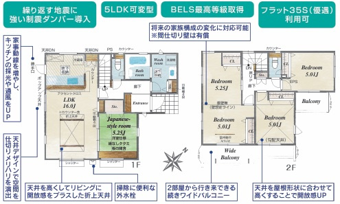 【間取り】 | 北本市二ツ家２丁目　新築住宅
