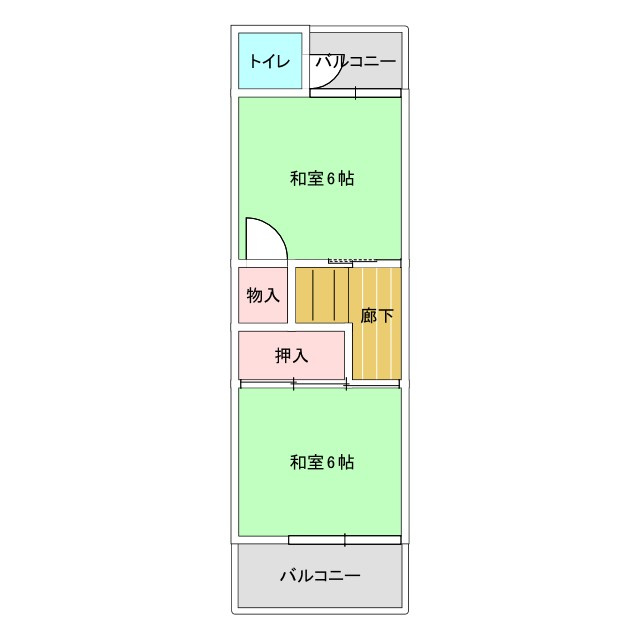豊新4丁目戸建住宅の間取り|2階