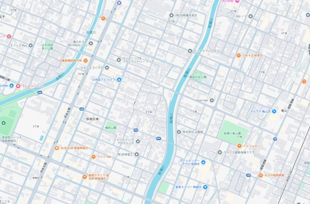 姫路市飾磨区構　第1期　新築一戸建ての地図