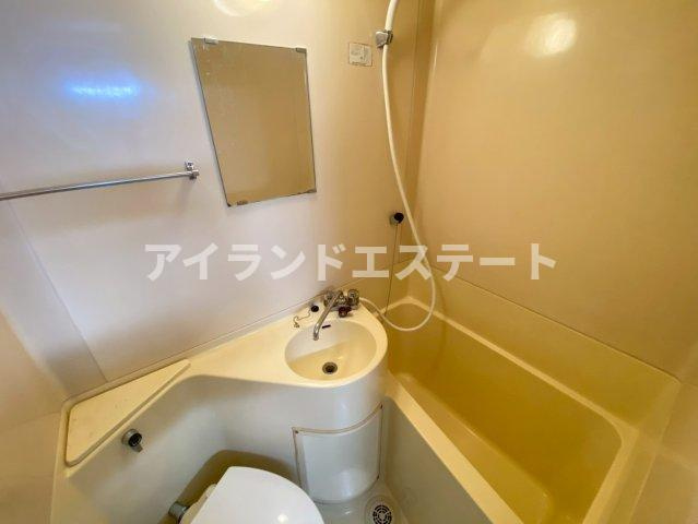 10FLATS　駅近　室内洗濯機置場　南向きの浴室