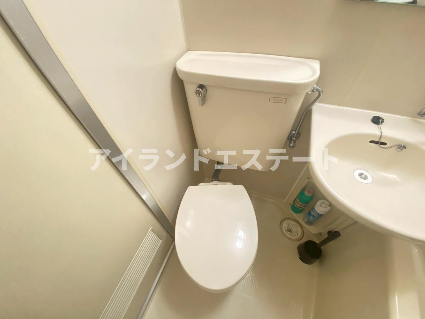 かとれや荘　礼金0　女性限定　ペット相談可のトイレ