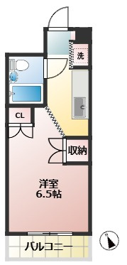 アークス太子堂　礼金0　陽当たり良好　の間取り