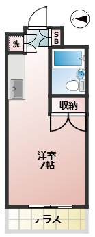 ロッキーヒルズ自由ヶ丘　宅配BOX　大型バイク相談の間取り