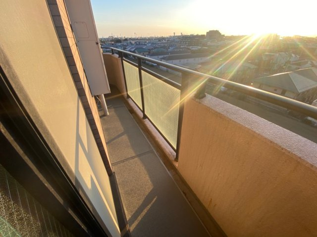 サニーフォレスト藤原壱番館のバルコニー