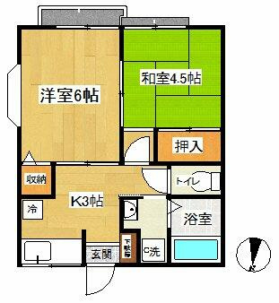 メゾン薫の間取り