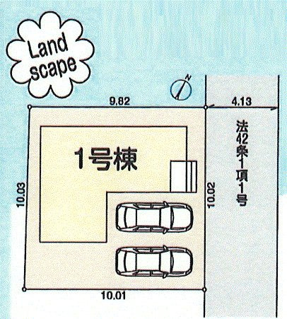 日の出町平井　新築戸建全1棟の区画図