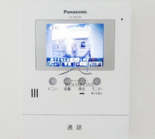 パーシモン　ガーデン　サエキのセキュリティ|モニター付きインターホンです。