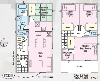 【間取り】 | 福岡市西区野方5丁目第15　1号棟（全2棟）【仲介手数料無料・0円】 | 平日、土日祝日もお好きな日時にご見学可能です。お気軽にお問合せ下さい。