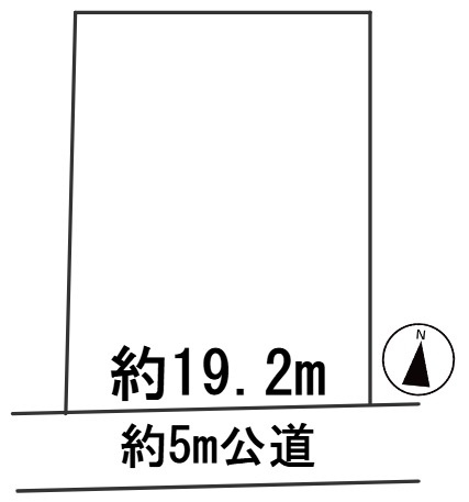 ６６２４３　岐阜市岩倉町土地の区画図