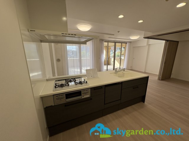 グランシティユーロコート藤沢の独立洗面台|食洗機付きシステムキッチン