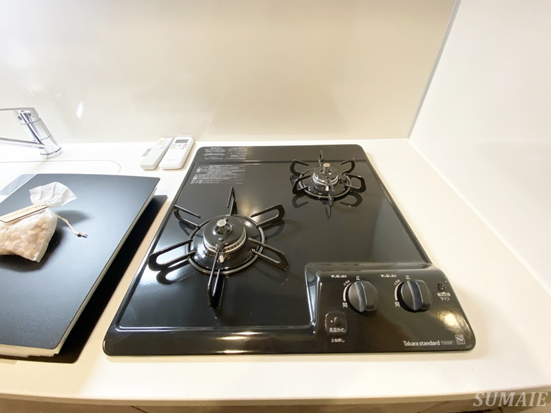 アジールコート王子のキッチン|ガスコンロ2口完備☆