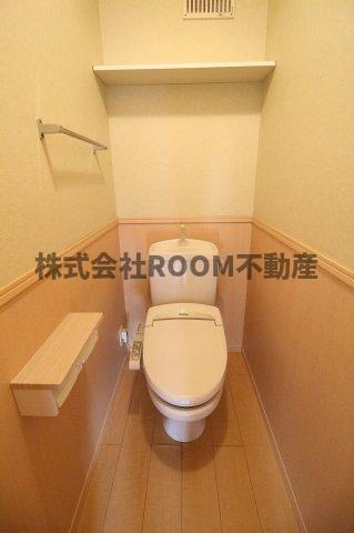 ローズコート夢　A棟のトイレ|ゆったりとした空間のトイレです