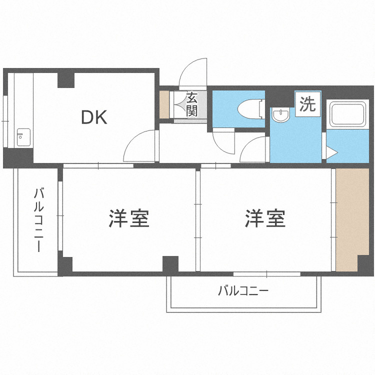 ベルダ中宮の間取り