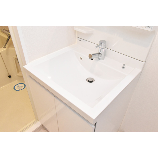 スプランディッド淀屋橋DUEの洗面所|広い洗面スペース