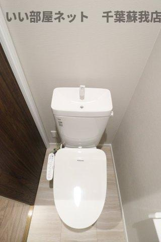 HFR蘇我 B棟のトイレ|落ち着いた色調のトイレです