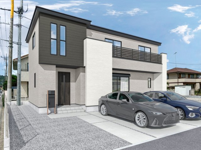 大平町西水代　新築戸建2-1の外観パース