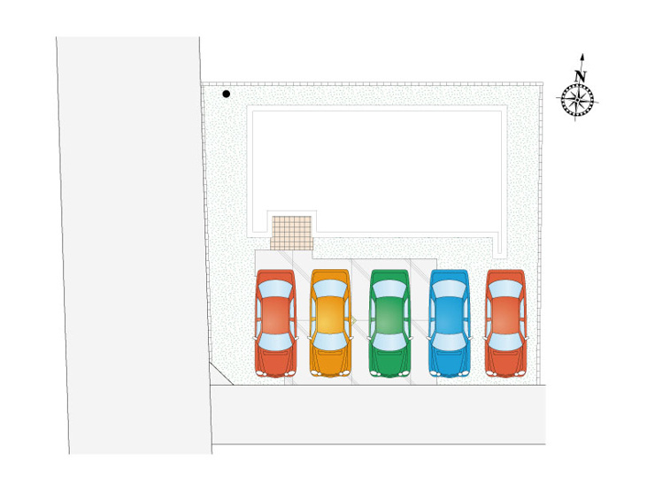 大平町西水代　新築戸建2-1の区画図
