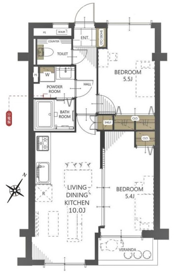 所沢コーポラスA棟