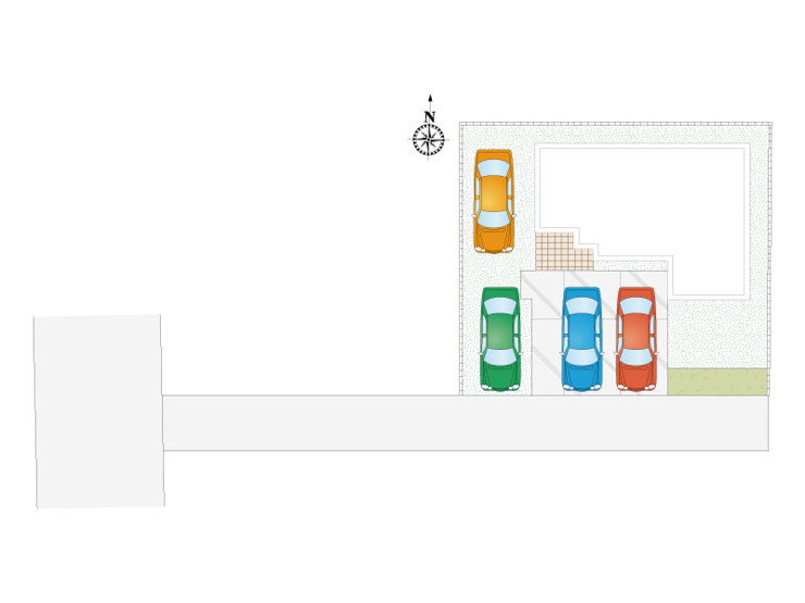 大平町西水代　新築戸建2-2の区画図