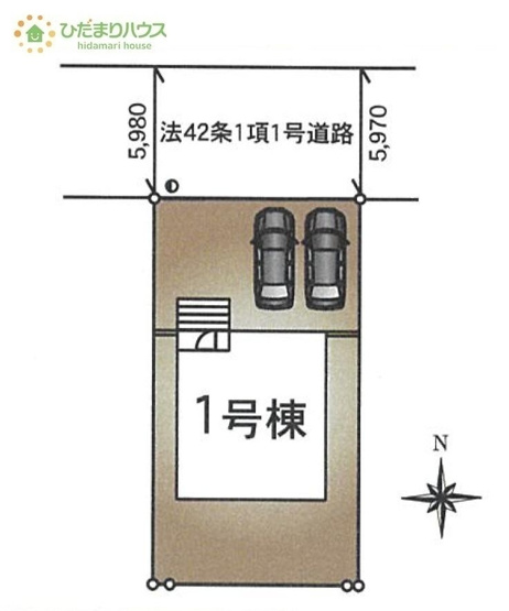 【区画図】 | 龍ケ崎市松ケ丘第6　新築戸建 | 時間がない時もらくらくと車の出し入れができる並列駐車場を完備！！