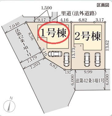 【区画図】 | リーブルガーデン長浜市平方町７期 | 区画図