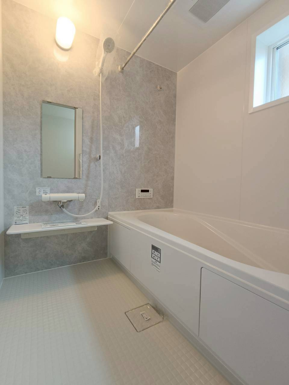 八潮市　大瀬　新築戸建　全1棟の浴室|施工例です