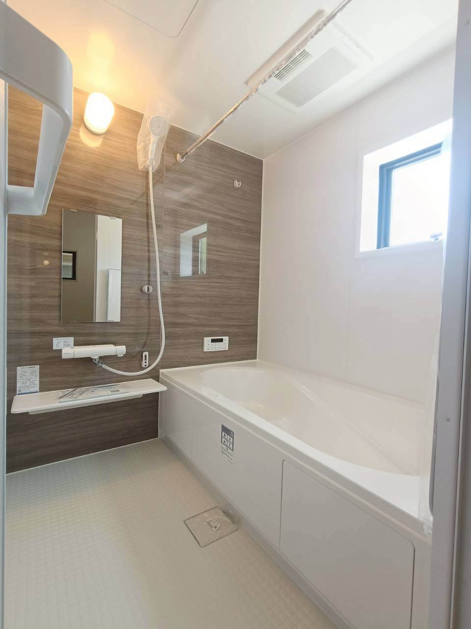 八潮市　大瀬　新築戸建　全1棟の浴室|日々の疲れを癒すお風呂です