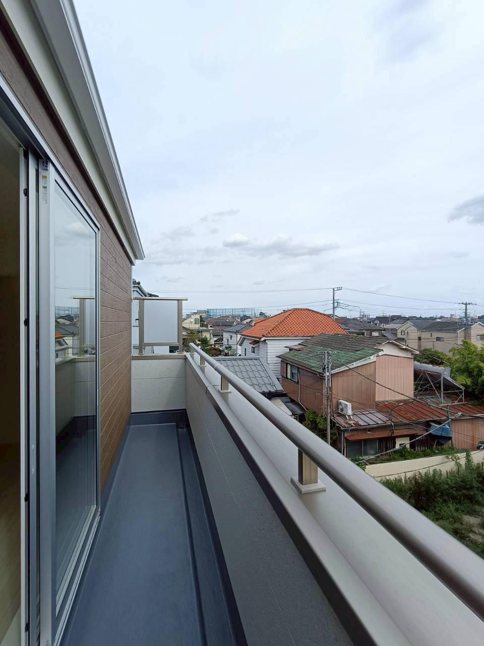 八潮市　大瀬　新築戸建　全1棟のバルコニー|施工例です