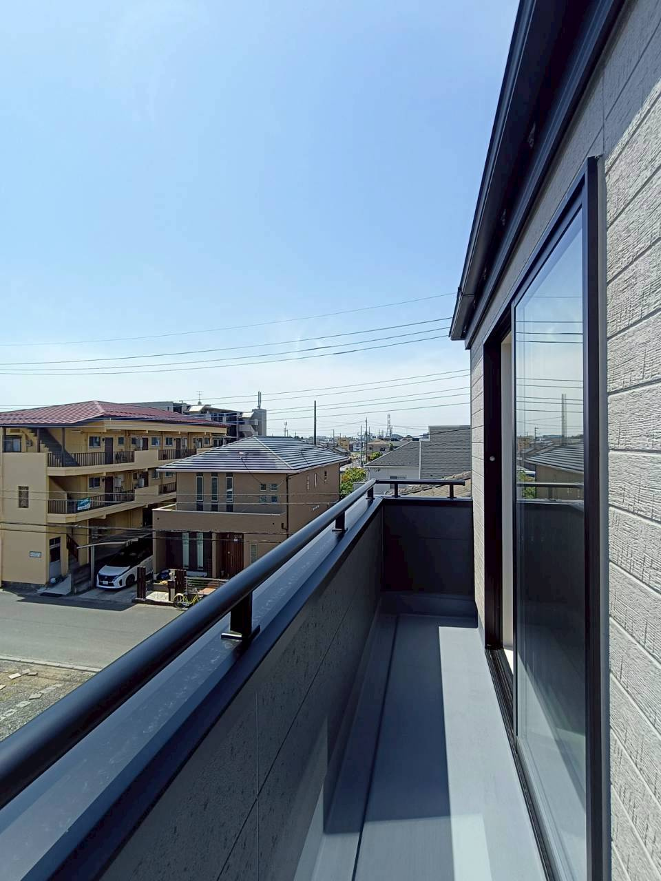 八潮市　大瀬　新築戸建　全1棟のバルコニー|お洗濯にも便利なバルコニー