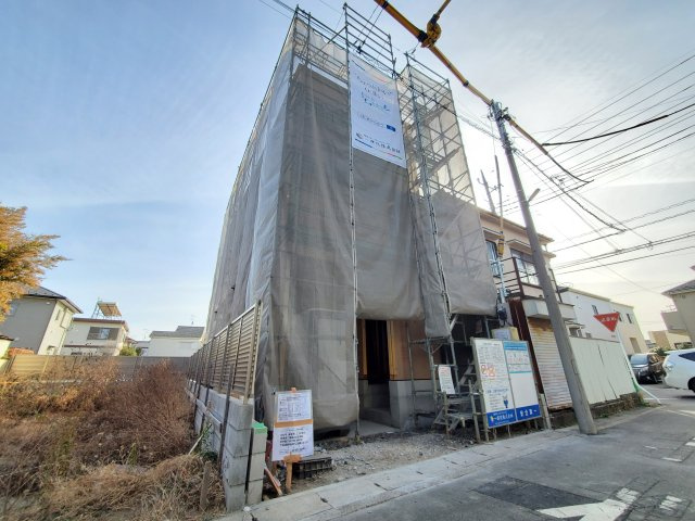 八潮市　大瀬　新築戸建　全1棟の前面道路含む現地写真|前面道路含む現地写真です