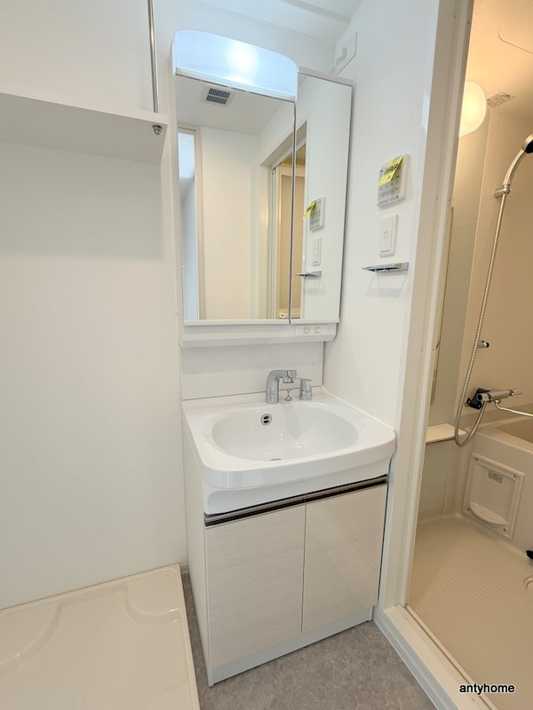 ワールドアイ難波City Gate　仲介手数料無料の洗面所