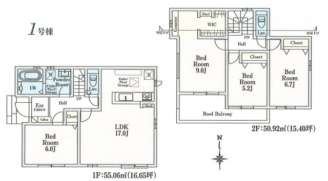 あきる野市小川　新築戸建全1棟の区画図