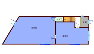 【間取り】 | 富士見市水子　事務所付住居 | 1階