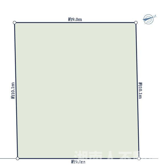 逗子市小坪６丁目売地の土地図