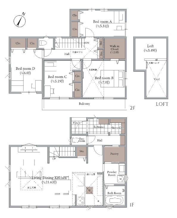 東村山市青葉町1丁目・全1棟　新築一戸建　～LDK21帖超～