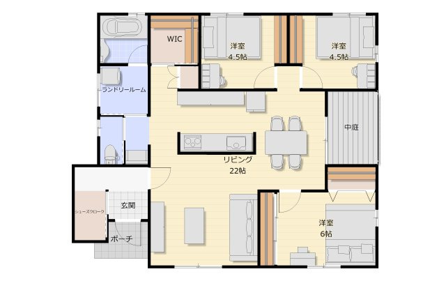 ☆★☆3月完成見学会開催☆★☆タスリエPLUS井上町の間取り