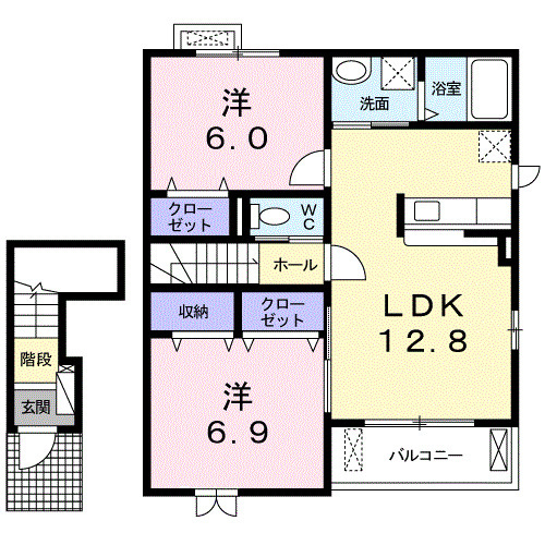 アルエットの間取り|間取図