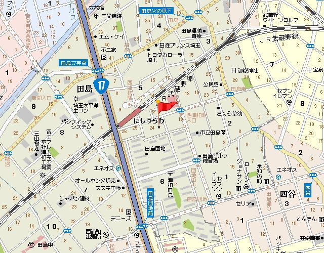 ベルシャトウ西浦和の地図